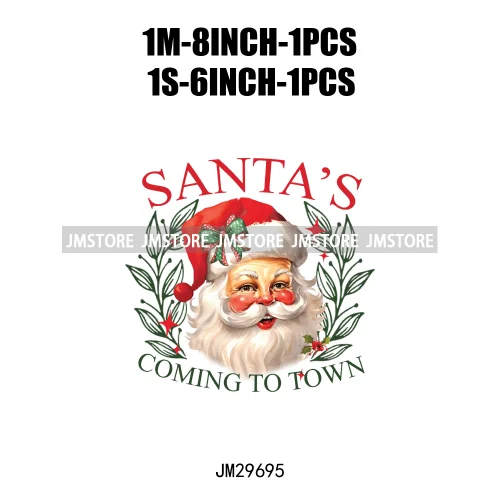 Christmas Girly Vibes Santa Winter Jesus Coquette Bow Tis The Season Iron On DTF Transfers Stickers Ready To Press For Clothes