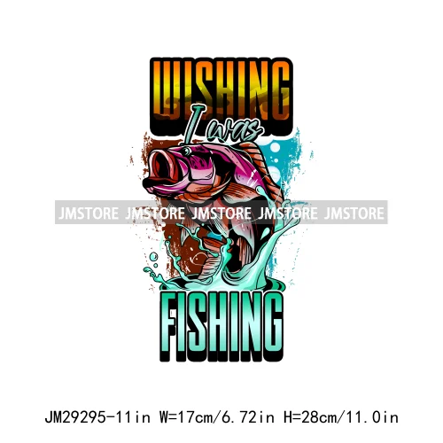 Happy Fishing Quotes Fisherman Weekend Hooker Reel Cool Dad Father Iron On DTF Transfers Stickers Ready To Press For T-shirts