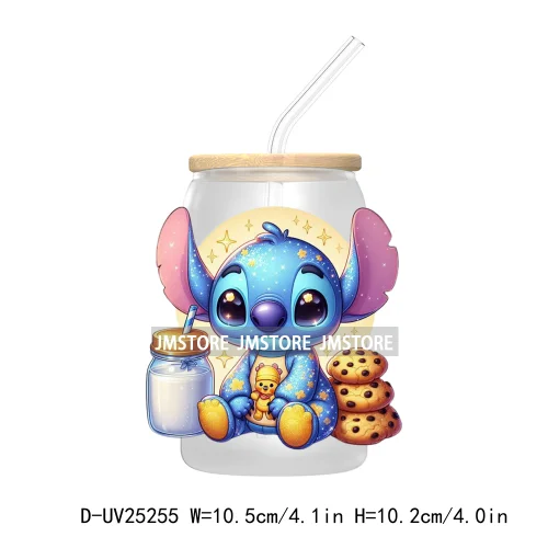 Cartoon Baby Bear And Friends UV DTF Transfer Stickers Decals For Libbey Cold Cups Mugs Tumbler Waterproof DIY Custom Logo Label