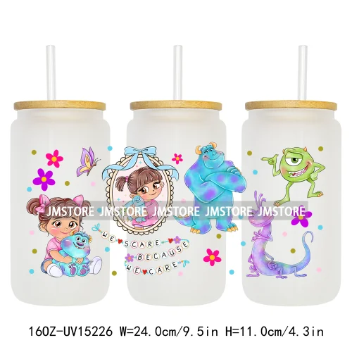 Princess Cartoon Magical Mirror Bow UV DTF Stickers Ready to Transfer Cup Wrap Custom Labels For Libbey Can Glass Tumblers Mugs