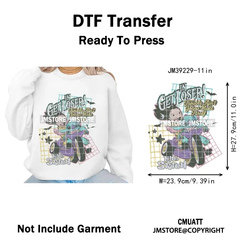 Pumpkin Spice Season Cartoon Horror Nightmare Halloween Vibes Iron on DTF Washable Transfers Stickers Ready to Press for Hoodies