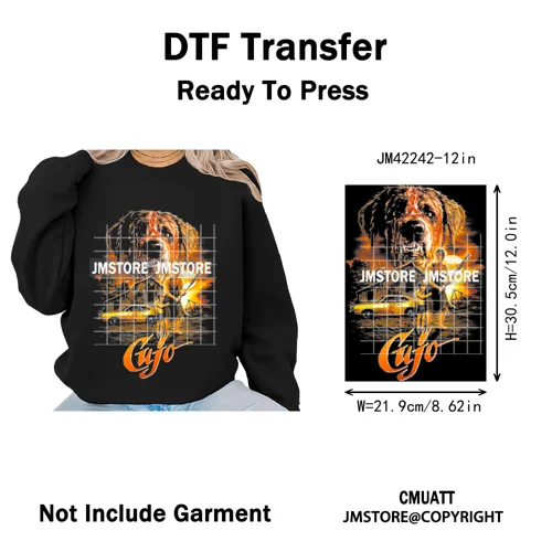 Funny Halftone Movie Series Killer Halloween Spooky Season Iron on DTF Washable Transfers Stickers Ready to Press for T-shirts