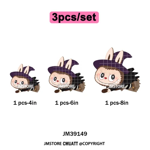 Sorat Sweet Sorat Spooky Cartoon Monster Halloween Designs Iron on DTF Washable Transfers Stickers Ready to Press for Hoodies
