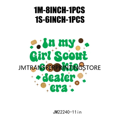 Funny In My Girl Mom Scout Cookie Era Print Logo Cookie Moms Girls Club Iron On DTF Transfer Stickers Ready To Press For Clothes