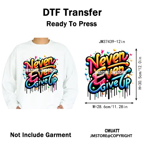12in Colorful Rap Music Rock Vibes Mud Master Truck Space Trip Graffiti Iron on DTF Transfer Stickers Ready to Press for T-shirt
