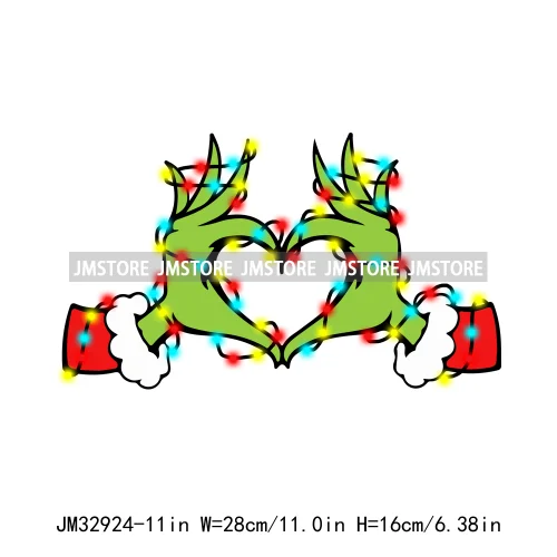 Feeling Extra Today Cartoon Green Christmas Blue Animal Merry And Bright Iron On DTF Transfer Sticker Ready To Press For Hoodies