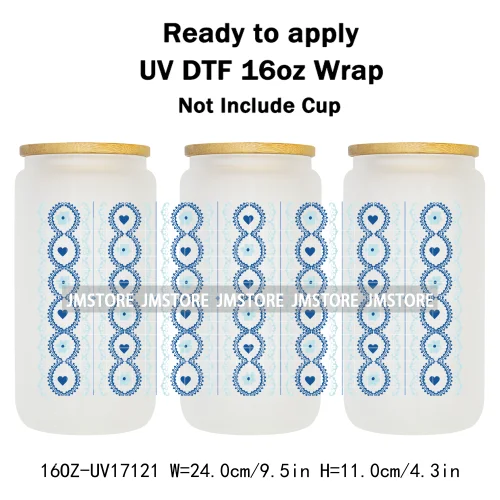 Coquette Bow Fall Autumn Pumpkins 16OZ UV DTF Cup Wraps Ready To Apply Waterproof Transfer Stickers For Libbey Glass Can Tumbler