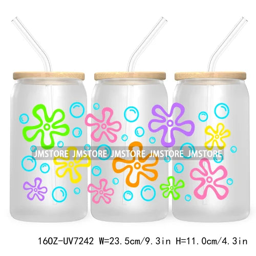 Latina Girl Power Mexican Culture 16OZ UV DTF Cup Wrap Transfers Stickers For Libbey Glass Can Cups Tumbler Waterproof Craft