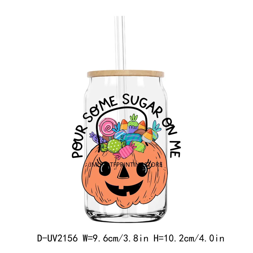 Spooky Mama Mini Halloween Season UV DTF Transfers Stickers Decals For Libbey Cold Cups Mugs Tumbler Waterproof DIY Craft