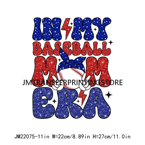 New Baseball Softball T-Ball Mama Sport Season Patches Logos That's My Boy DTF Transfer Stickers Ready To Press For Hoodies