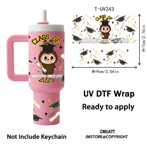 Lovely Cartoon Monsters Princess UV DTF Custom Print Ready To Apply Transfer Stickers Waterproof Wraps For Mini Tumbler Keychain
