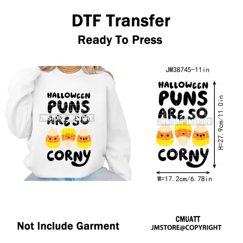 Funny Spooky Season Skelleton Coffin Break Sarcastic Halloween Puns Iron on DTF Transfer Sticker Ready to Press for Clothes Bags