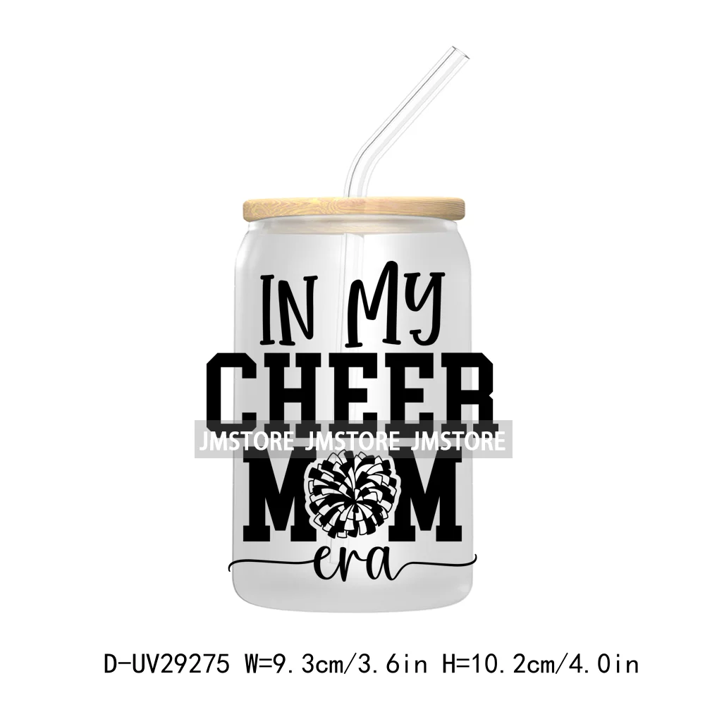 Cheer Mom Mama Sport UV DTF Transfer Stickers Decals For Libbey Cold Cups Mugs Tumbler Waterproof Craft Coquette Bow Cheerleader