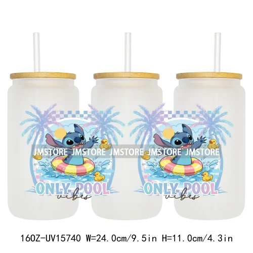 Magical Cartoon Coquette Summer UV DTF Stickers Ready to Transfer Cup Wrap Custom Labels DIY Craft For Libbey Glass Can Tumbler