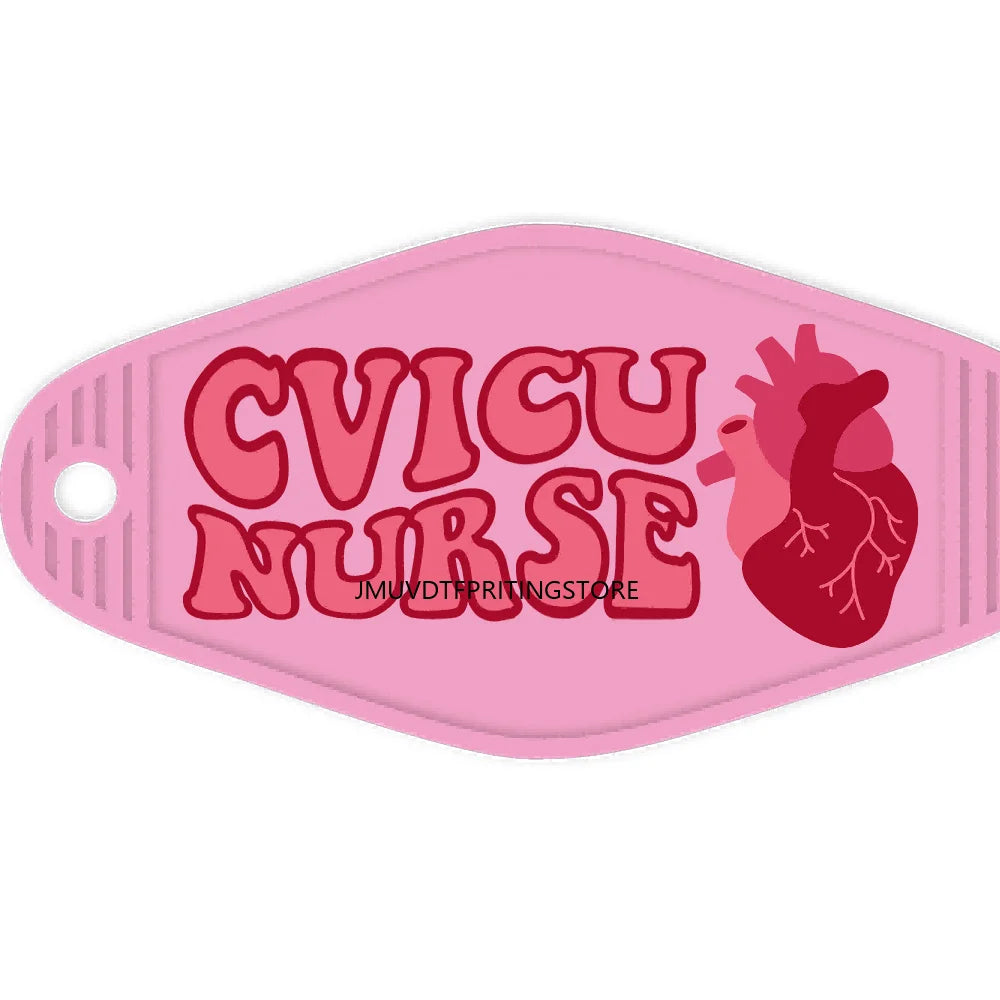 Nicu Nurse Respiratory Therapy High Quality WaterProof UV DTF Sticker For Motel Hotel Keychain Emergency Department