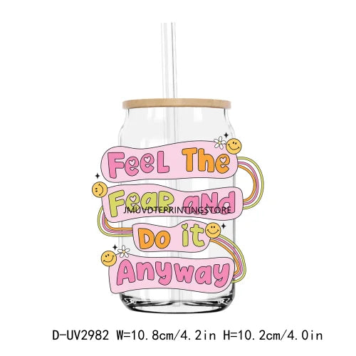 Books Are My Therapy Positive Quotes UV DTF Transfers Stickers Decals For Libbey Cold Cups Mugs Tumbler Waterproof DIY Craft