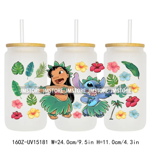 Cartoon Girl Coquette Bow UV DTF Stickers Ready to Transfer Cup Wrap Custom Labels DIY Craft For Libbey Can Glass Tumblers Mugs