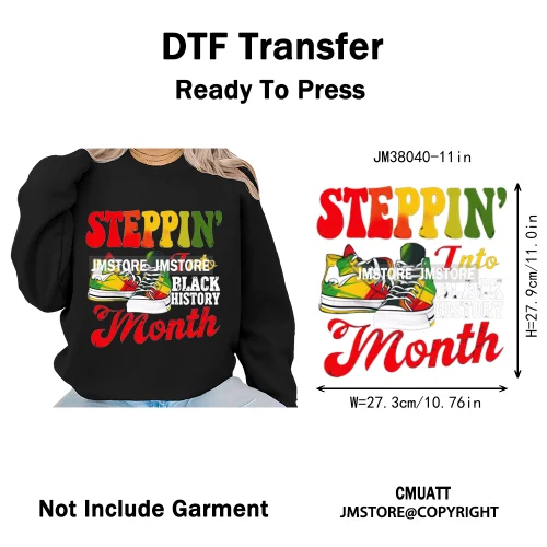 Juneteenth Vibes Black History They Not Like Us Black Queen Washable Iron on DTF Transfers Stickers Ready to Press for Clothing