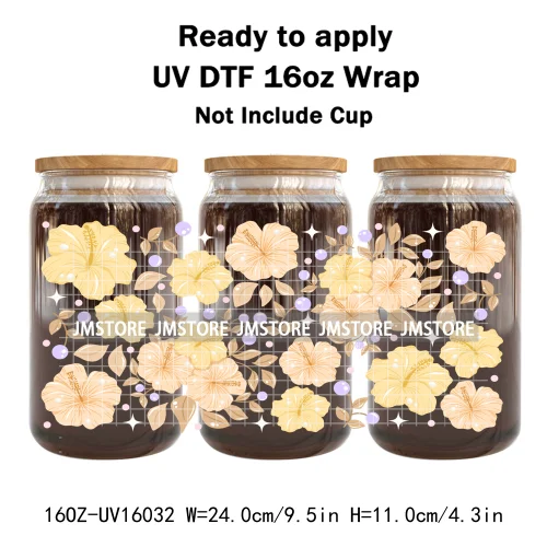 Cozy Autumn Food Fall Leaves Pumpkin 16OZ UV DTF Cup Wraps Ready To Apply Waterproof Transfer Stickers For Libbey Glass Can Mugs