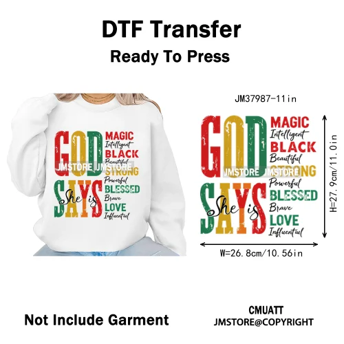 Celebrate Afro Dope Woman Juneteenth Since 1865 Freedom Power Vibes Independence Day Iron on  DTF Transfer Stickers For T-shirts