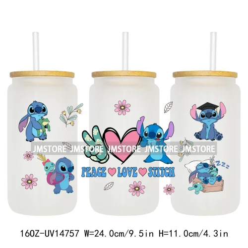 Birthday Cartoon Kids Friendship UV DTF Stickers Ready to Transfer Cup Wrap Custom Labels For Libbey Can Glass Tumblers Mugs