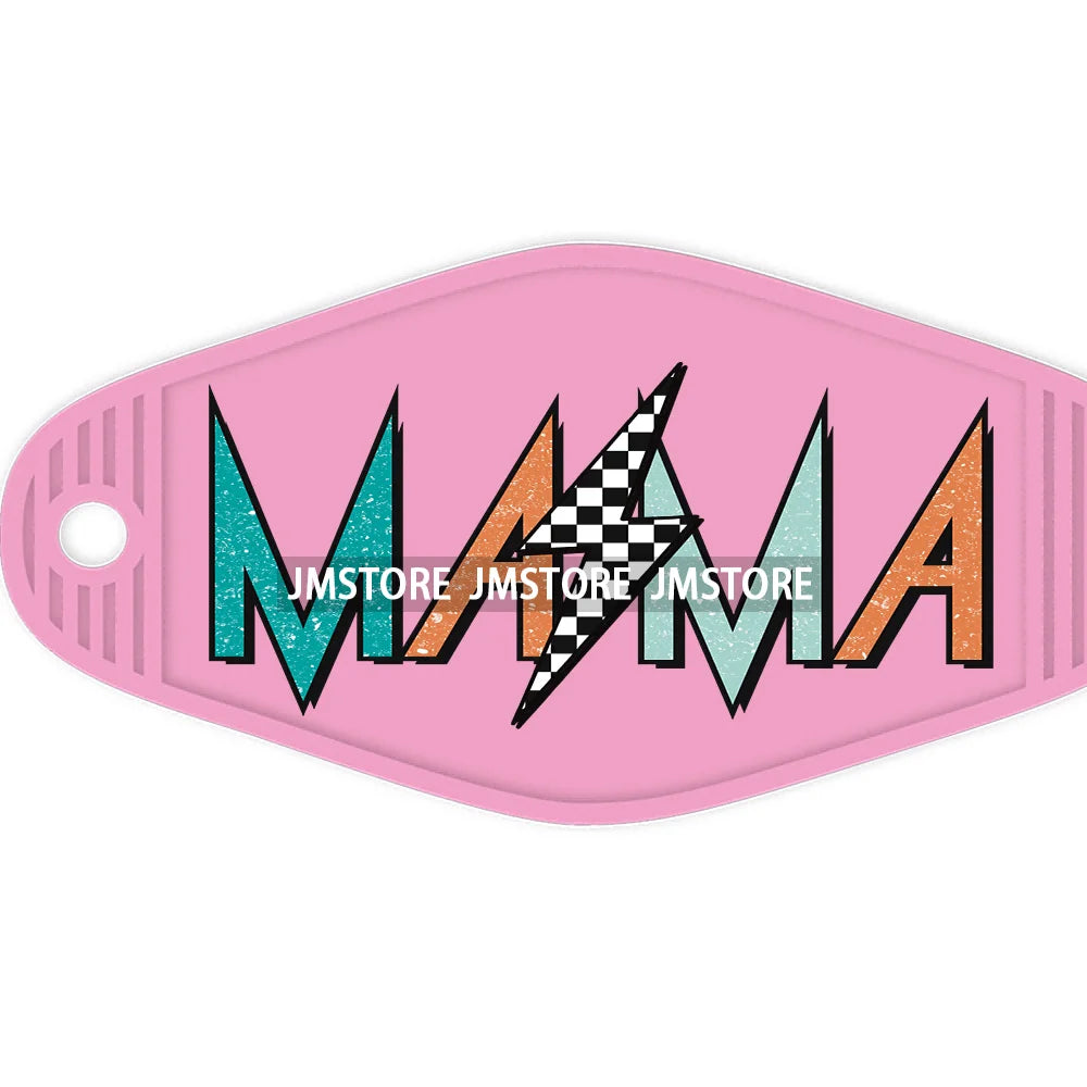 Leopard Cat Mom Paw Mother's Day High Quality WaterProof UV DTF Sticker For Motel Hotel Keychain Baseball Mama Labels DIY Logo