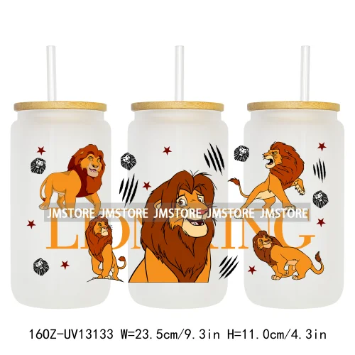 Cartoon Characters Family Trip 16OZ UV DTF Cup Wraps Ready To Apply Waterproof Transfer Stickers For Libbey Glass Can Tumbler