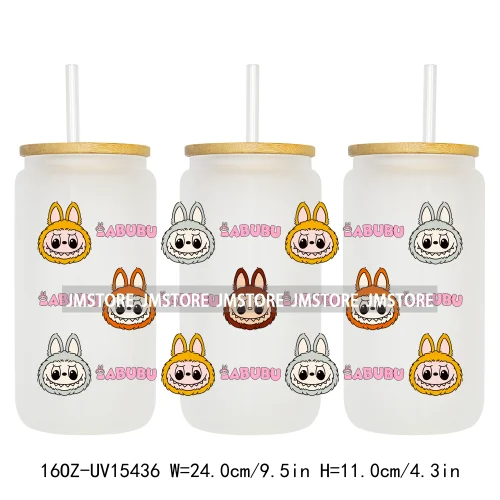 Anime Cartoon Dolls Character UV DTF Stickers Ready to Transfer Cup Wrap Custom Print DIY Craft For Libbey Glass Can Mug Tumbler