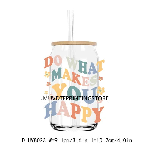 Mental Health Positive Motivational Matter UV DTF Transfer Stickers Decals For Libbey Cold Cups Mugs Tumbler Waterproof DIY Logo