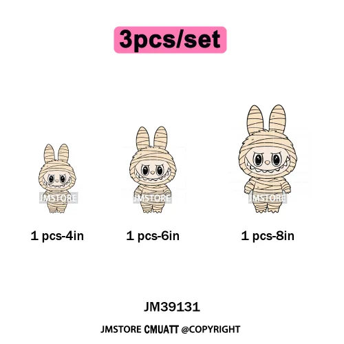 Cute Monster Cartoon Character Spooky Halloween Season Iron on DTF Washable Transfers Stickers Ready to Press for T-shirts Bags