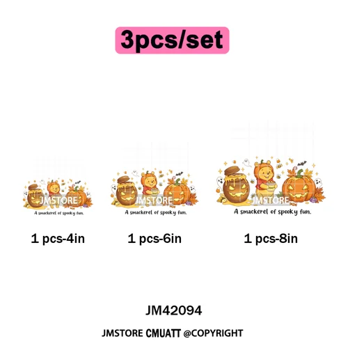 Movie Cartoon Character Coquette Kids Love Girly Halloween Iron on DTF Washable Transfers Stickers Ready to Press for Clothing