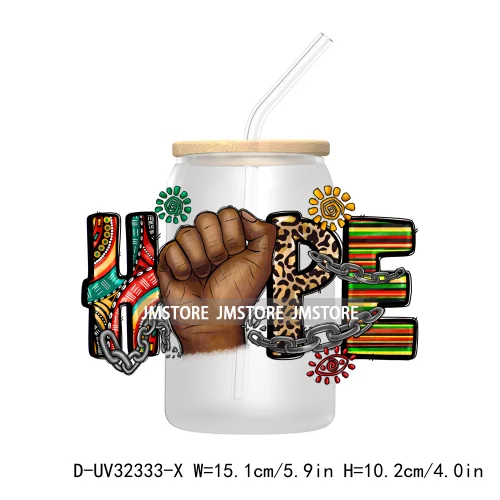 I'm Black History Black Nurse Teacher Magic Juneteenth 1865 UV DTF Transfer Stickers Decals For Libbey Cold Cups Mugs Tumbler