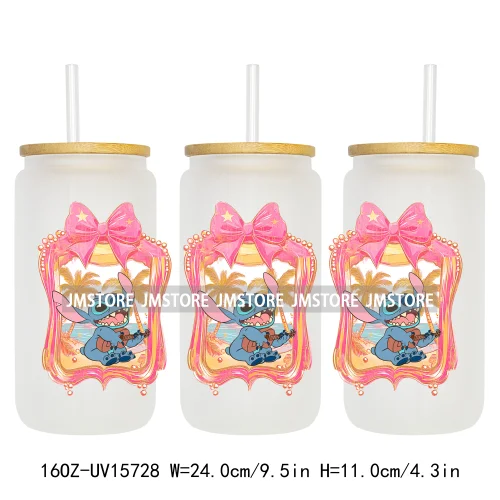 Magical Cartoon Coquette Summer UV DTF Stickers Ready to Transfer Cup Wrap Custom Labels DIY Craft For Libbey Glass Can Tumbler