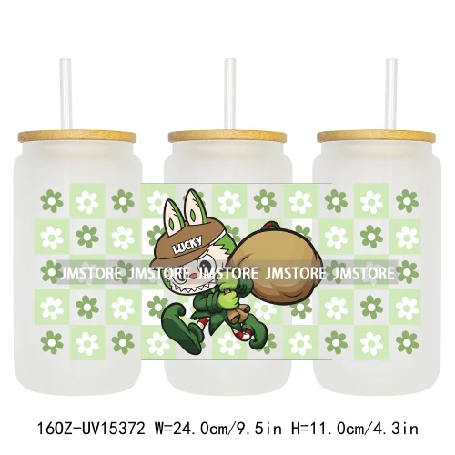 Funny Cartoon Characters Doll Friends 16OZ UV DTF Cup Wraps Ready To Apply Custom Transfer Stickers For Libbey Glass Can Tumbler
