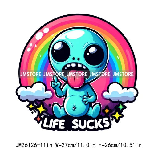 Colorful Coffee Skull Mom Life Boujee Sarcastic Good Moms Say Bad Words DTF Iron On Transfer Stickers Ready To Press For Clothes