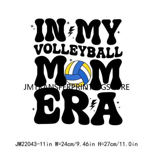 In My Ball Sport Mom Era Mother's Day Faux Glitter Dalmatian Lightning Bolt Soccer Mama DTF Transfer Stickers For Clothing