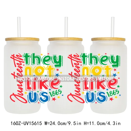 Juneteenth Vibes Sneaker And Heel Afro Woman 16OZ UV DTF Cup Wraps Ready To Apply Transfer Stickers For Libbey Glass Can Tumbler