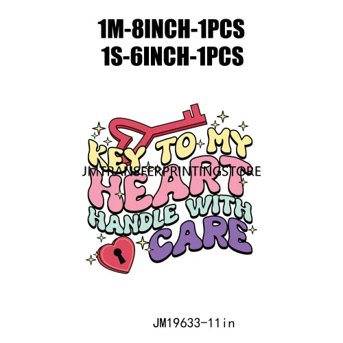 Funny Valentine Quotes Iron On Stickers DTF Transfers Ready To Press For Garment