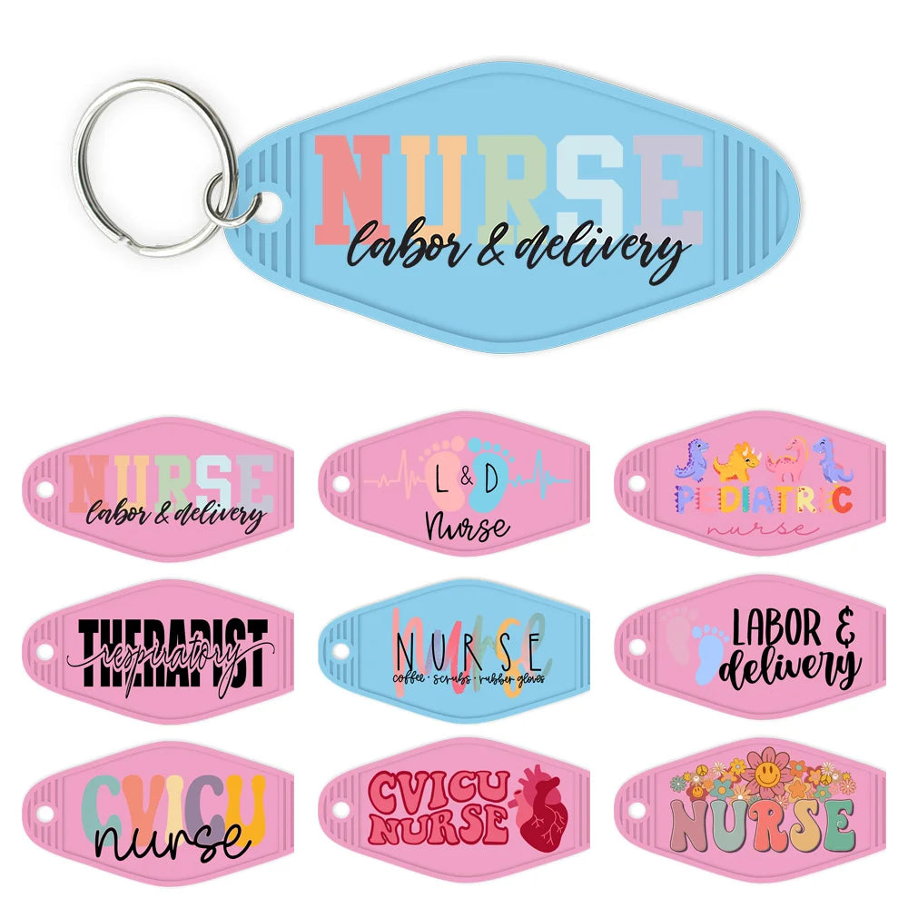 Nurse Baby Foot Feet High Quality WaterProof UV DTF Sticker For Motel Hotel Keychain CVICU Nursing Life