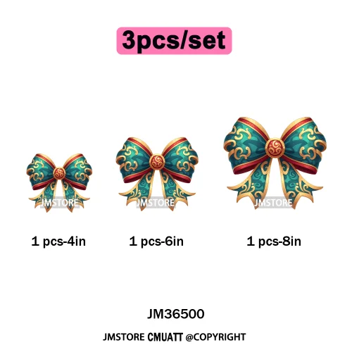 Colorful Princess Vibes Coquette Girly Kids Pastel Bows Printed Decals Iron on DTF Transfer Stickers Ready to Press for Clothes