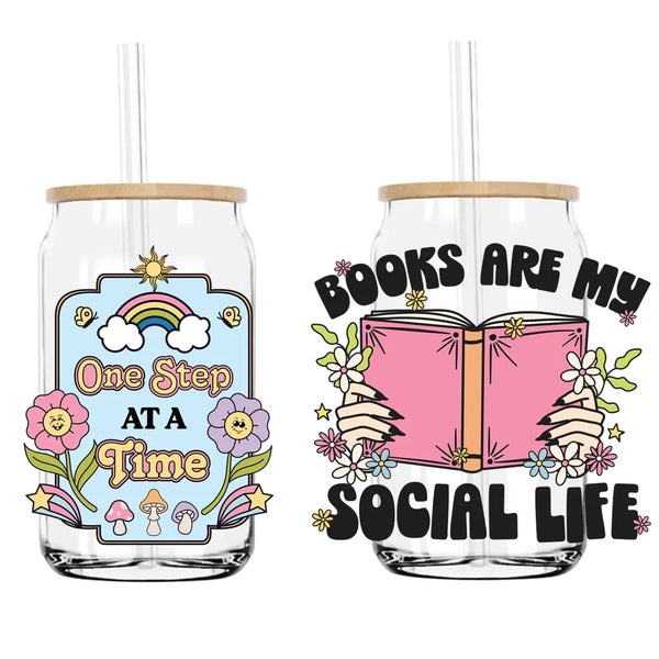 Inspirational Quotes UV DTF Transfers Stickers Decals For Libbey Cold Cups Mugs Tumbler Waterproof DIY Craft