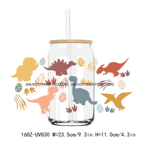 Lovely Sheep Farm Animals 16OZ UV DTF Cup Wrap Transfers Stickers Custom Labels DIY Waterproof Logo For Libbey Glass Can