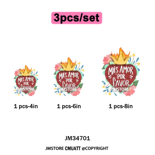 Funny Mexican Self-Love Latina Amor Propio Era Inverted Washable Iron on DTF Transfers Stickers Ready to Press for Sweatshirts