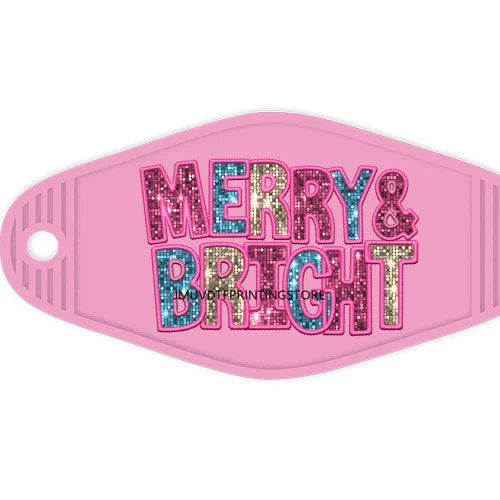 Have A Cup Of Christmas Cheer High Quality WaterProof UV DTF Sticker For Motel Hotel Keychain Merry And Bright Cozy Season