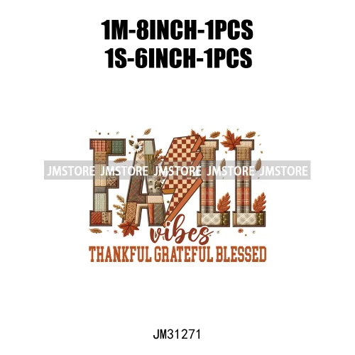 Give Thanks To The Lord Thanksgiving Bible Verse Jesus Fall Pumpkin Coquette Season Iron On DTF Transfers Stickers For Clothing