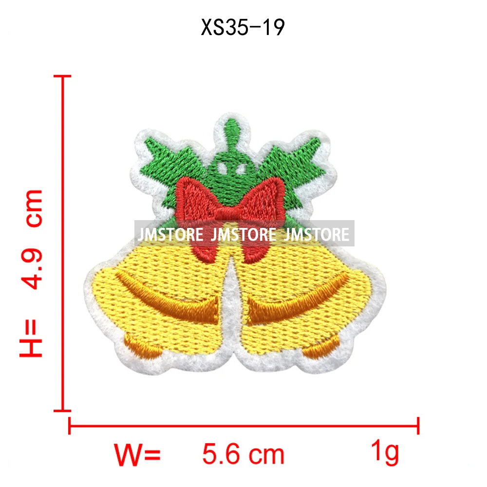 Sweet Christmas Small Size Snowman Santa Cozy Animal Xmas Holiday Gifts Kids Embroidery Appliques Iron on Patches for Clothing