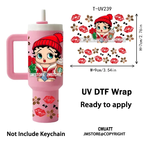 Cute Cartoon Princess Friends Wholesale Bulk UV DTF Wraps Ready To Apply Transfer Stickers Waterproof For Mini Tumbler Keychain