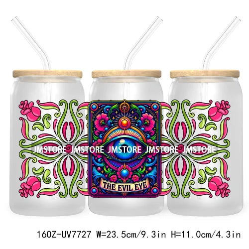 Latina Girl Power Mexican Culture 16OZ UV DTF Cup Wrap Transfers Stickers For Libbey Glass Can Cups Tumbler Waterproof Craft