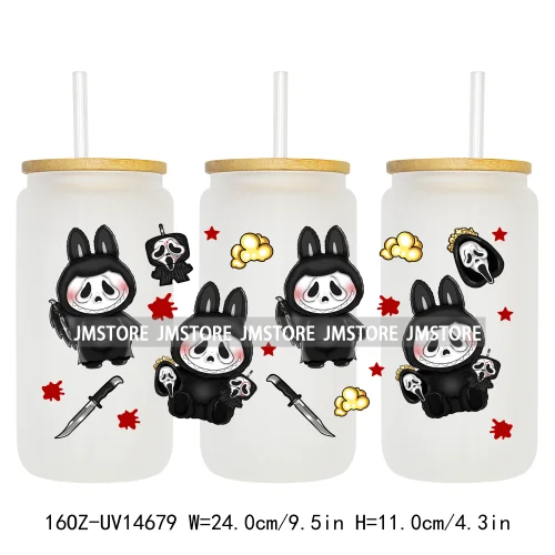 Funny Cartoon Character UV DTF Stickers Ready to Transfer Cup Wrap Custom Labels DIY Craft For Libbey Can Glass Tumblers Mugs