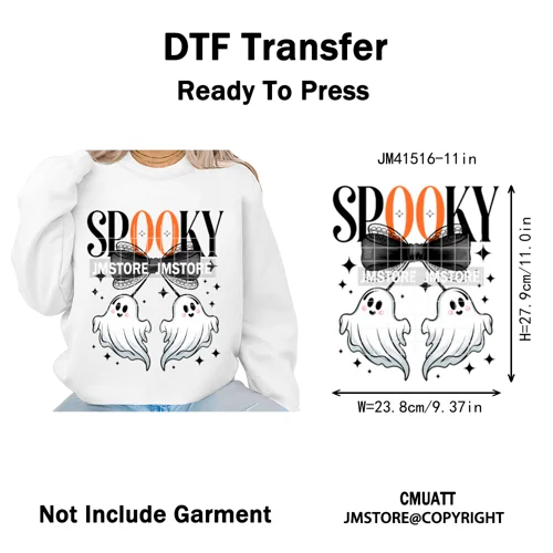 Cute Soda Can Energy Drink Boo Ghost Coquette Spooky Halloween Iron on DTF Washable Transfer Sticker Ready to Press for Clothing
